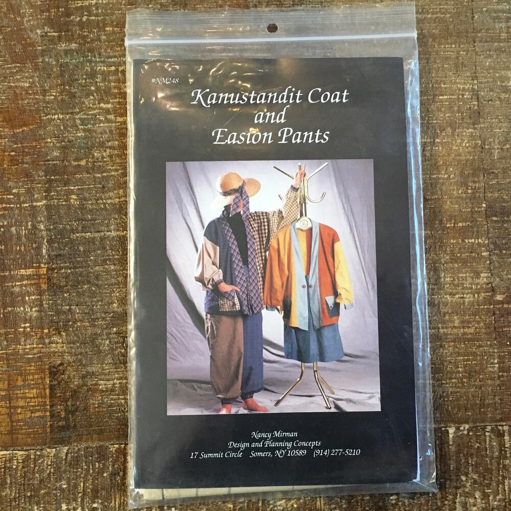 Nancy Mirman Sewing Pattern NM248 Kanustandit Coat Easion Pants Oversized UNCUT